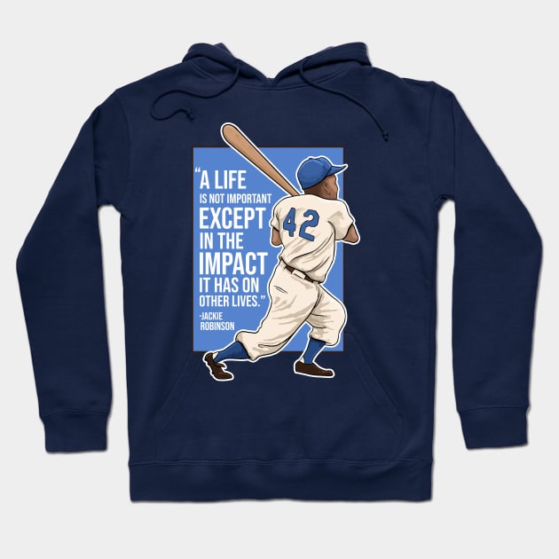 Jackie Robinson Hoodie by GAMAS Threads